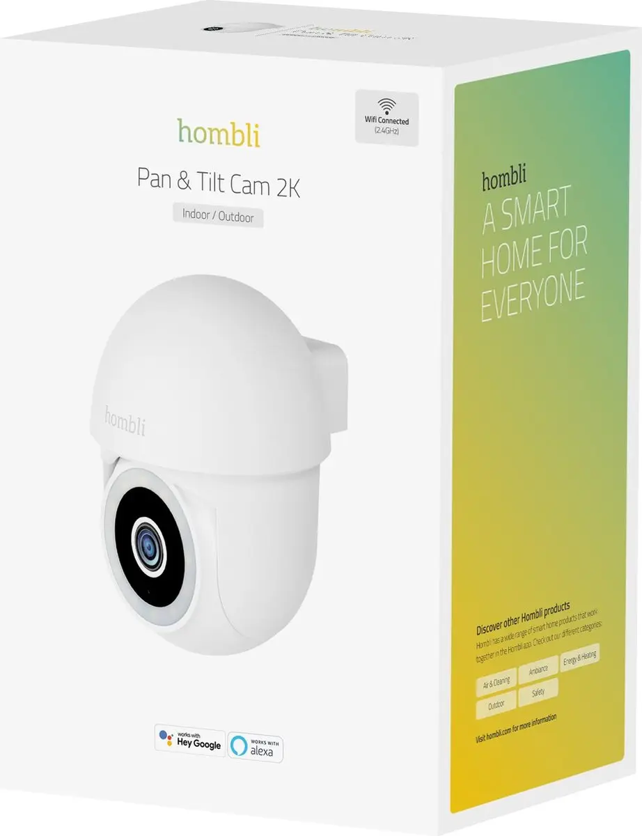 Hombli 2K Pan & Tilt HBPT-0109 Beveiligingscamera - Wit