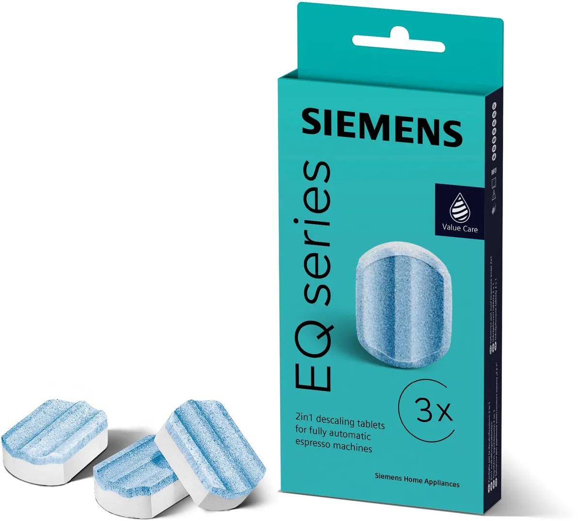 Siemens EQ Ontkalkingstabletten 3x36g - Blauw - 00312437