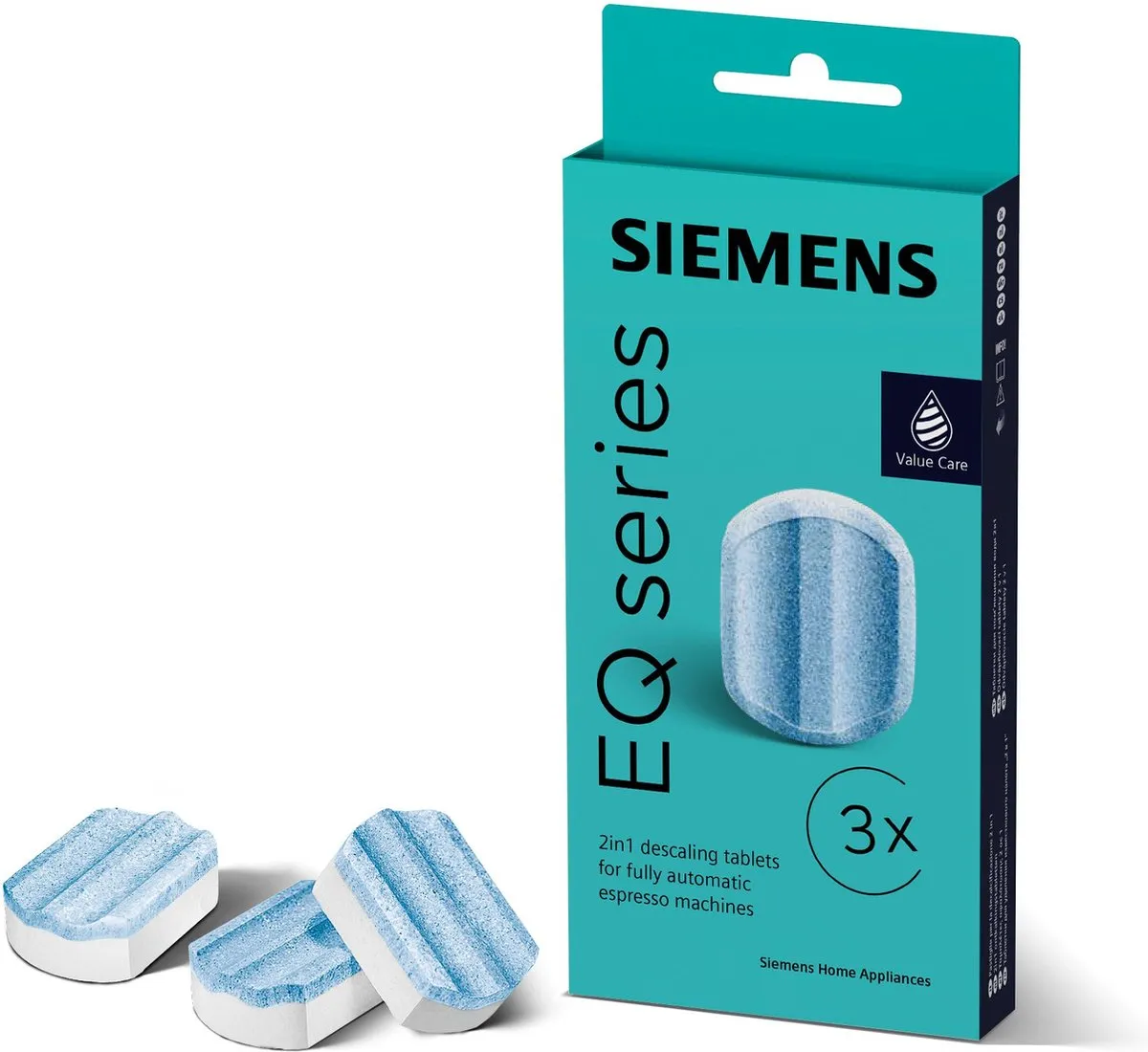 Siemens EQ Ontkalkingstabletten 3x36g - Blauw - 00312437