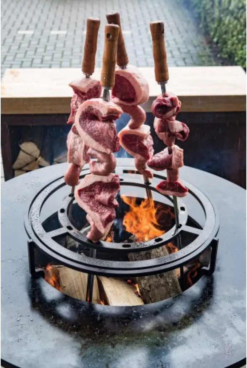 Ofyr Braziliaanse Grill Ring 100 - Staal Zwart