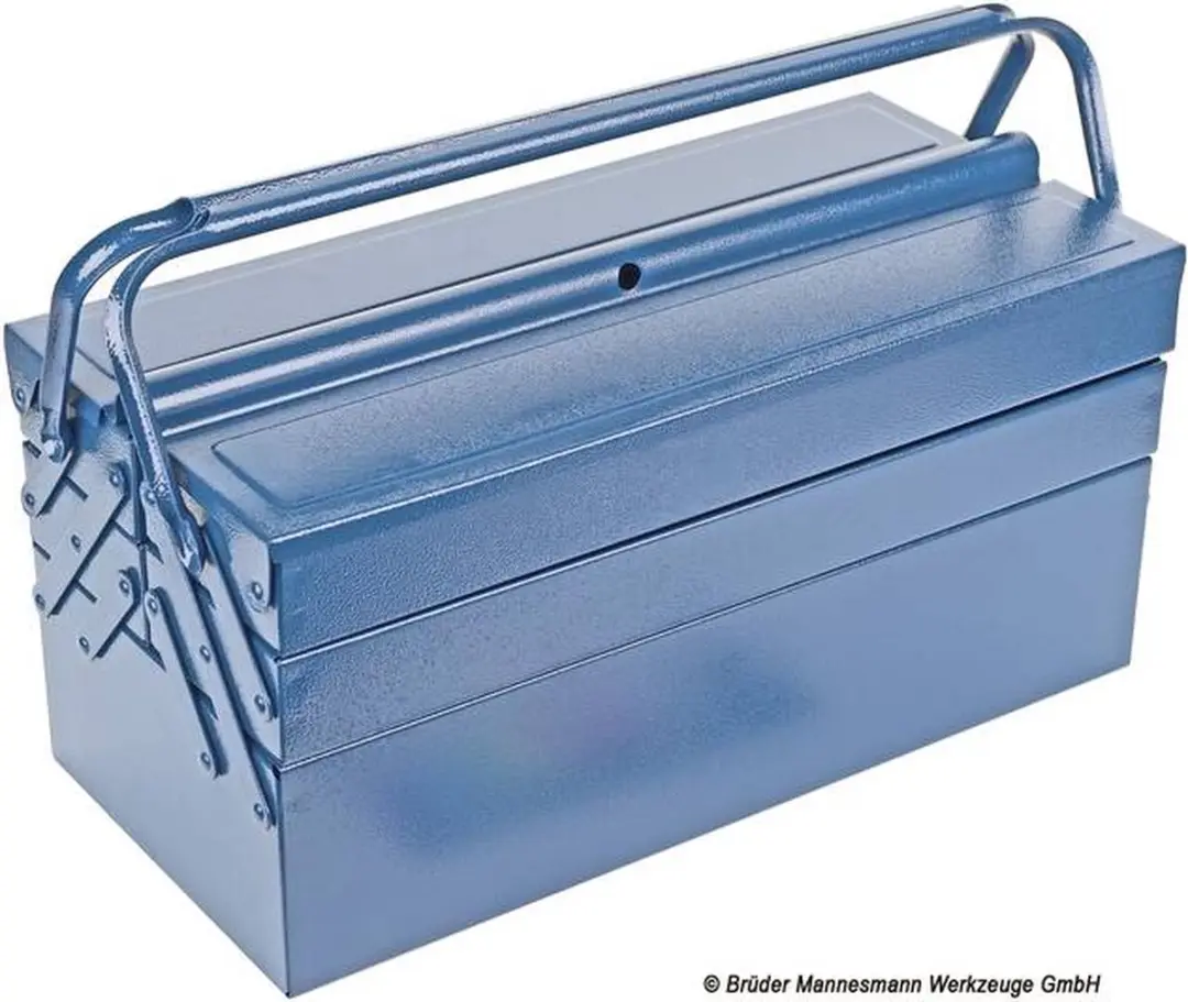 Brüder Mannesmann 211-430 Metalen Gereedschapskist 430mm - 5-delig - Blauw
