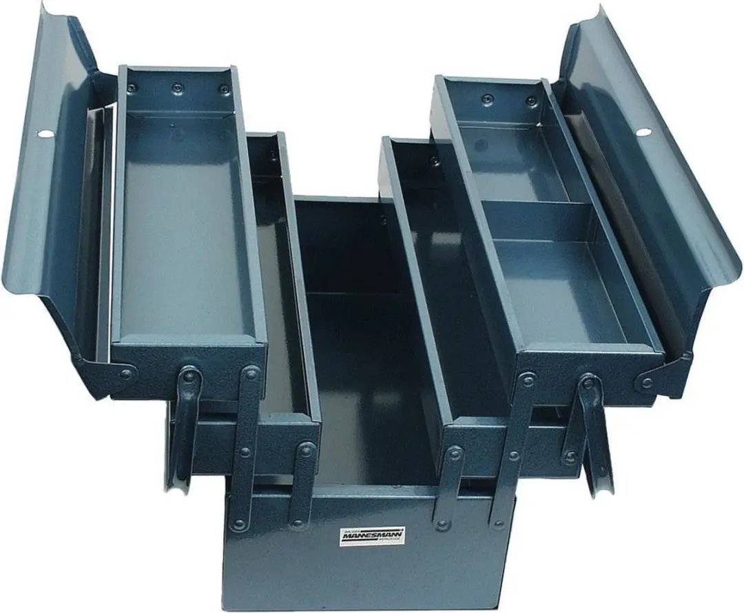 Brüder Mannesmann 211-430 Metalen Gereedschapskist 430mm - 5-delig - Blauw