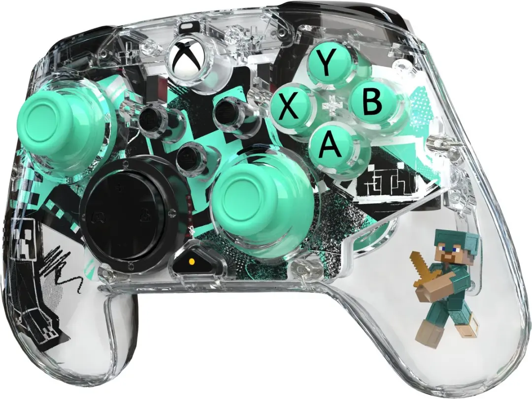 PDP Minecraft Steve USB Gamepad - Meerkleurig/Transparant 049-037-STV - afbeelding 4 van 6