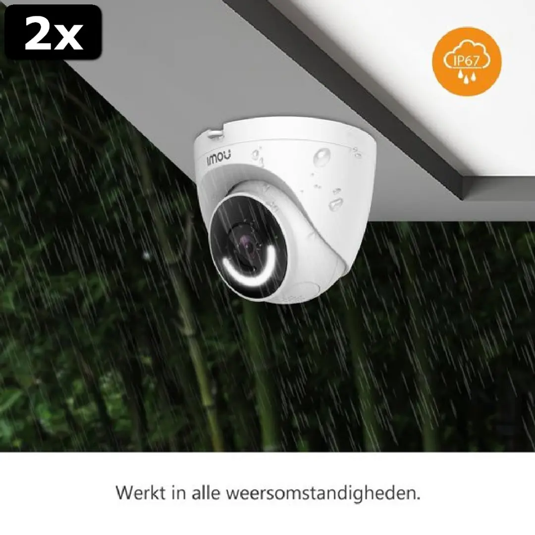 Imou Turret IPC-T26EP-0280B-imou IP-camera - Full HD 1080p - Wit/Zwart
