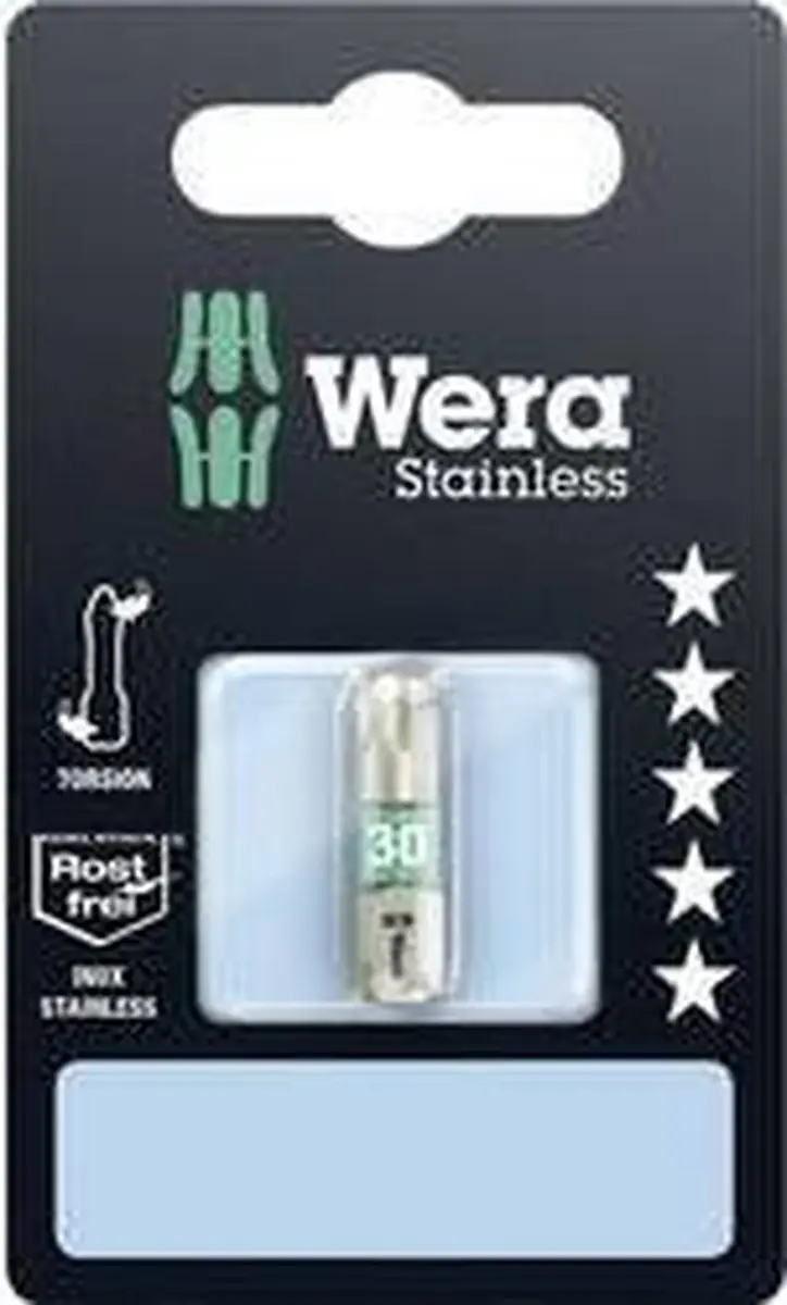 Wera 3867/1TSSB Torx TX30 Schroefbit - RVS 25mm