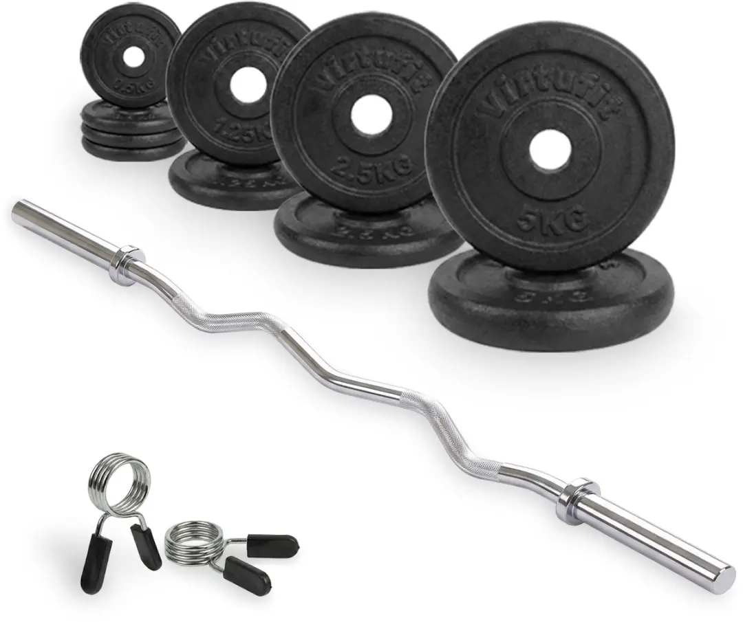 Virtufit Gietijzeren Halterset 25kg