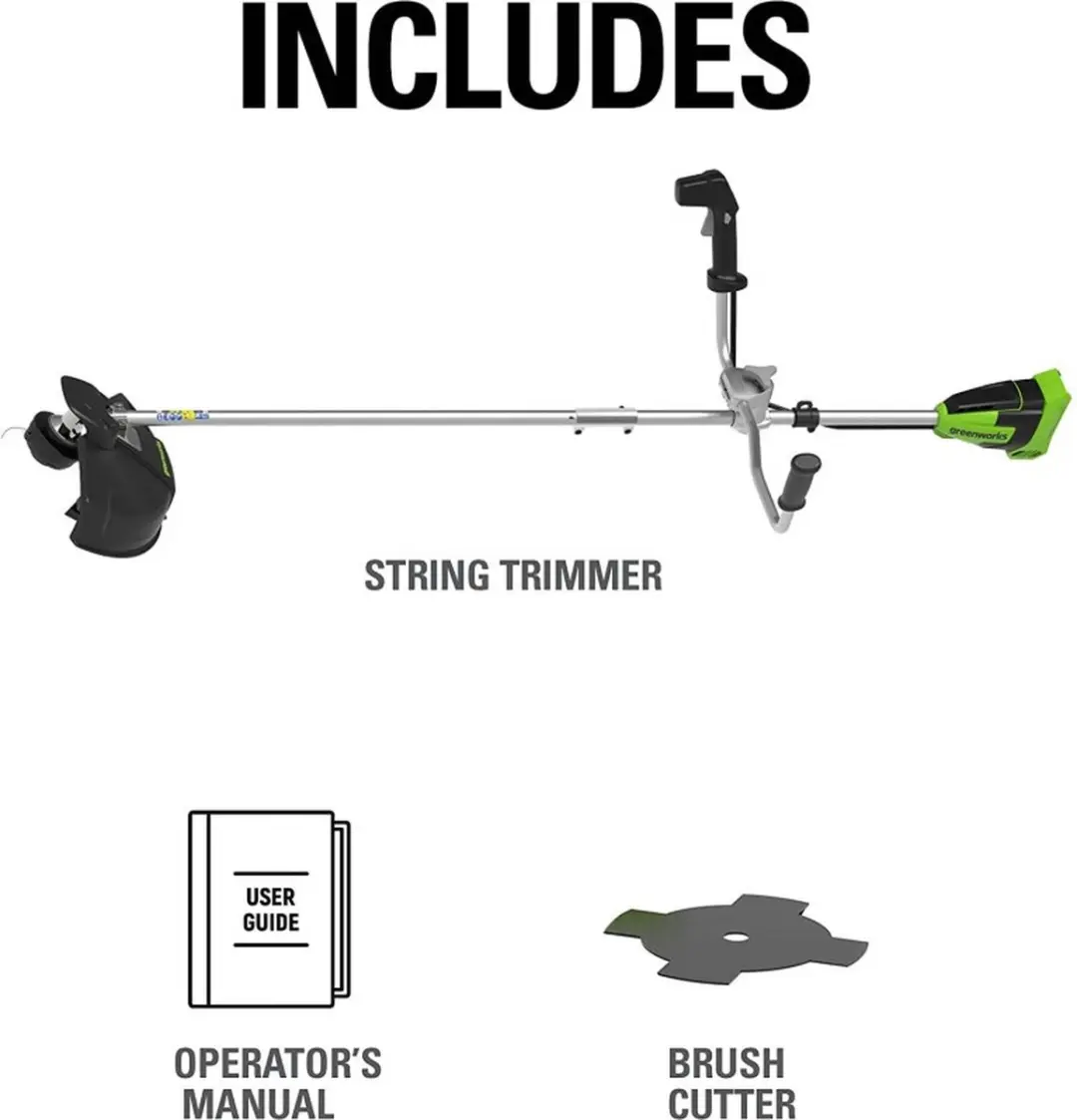 Greenworks 60V 400mm Trimmer/Bosmaaier - 2x 2Ah