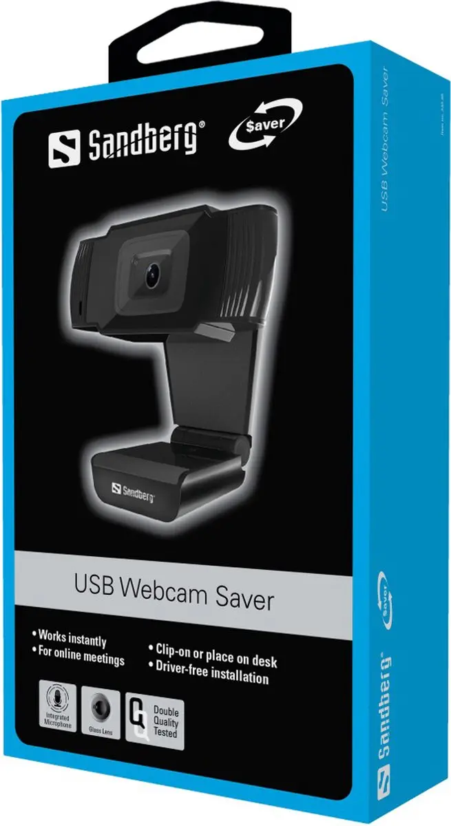 Sandberg USB Webcam 480P Saver 333-95 - Zwart