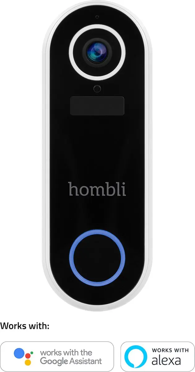 Hombli Slimme Deurbel 2 Promopakket - 1080p Video - Wit