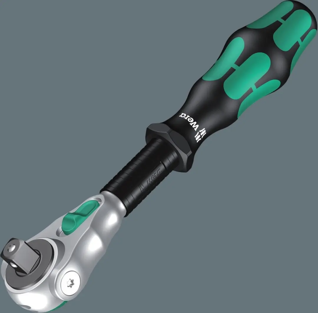 Wera 073261 Zyklop-ratel 199mm - Zilver/Groen/Zwart