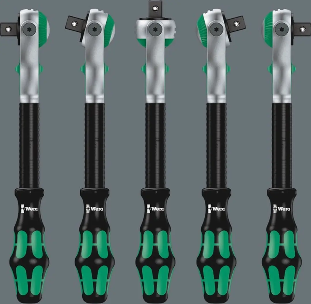 Wera 073261 Zyklop-ratel 199mm - Zilver/Groen/Zwart