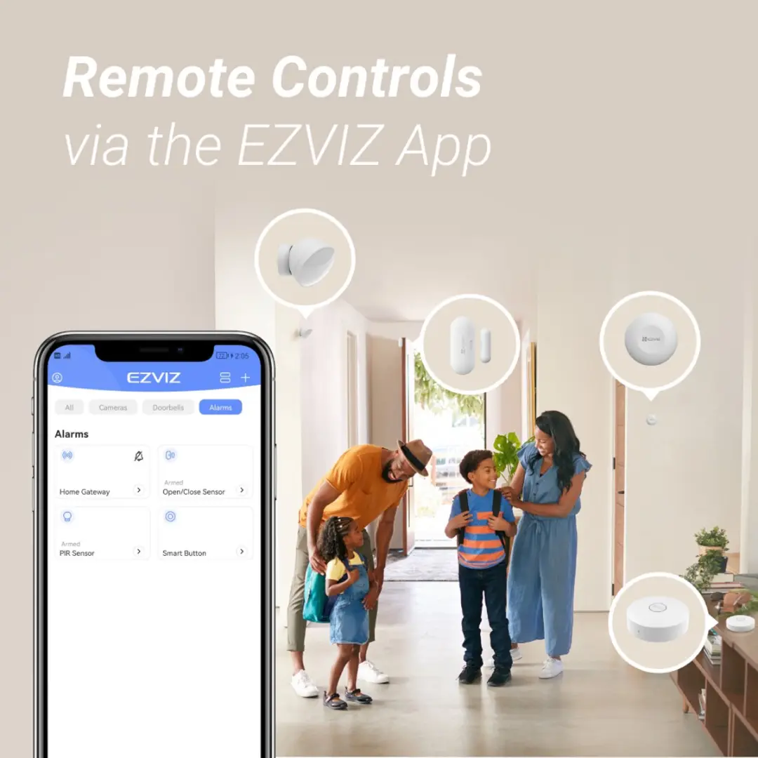 EZVIZ CS-TK4-R200-EU Sensor Kit - Beweging & Deur/Raam - Matter & Apple HomeKit - Wit - afbeelding 5 van 6