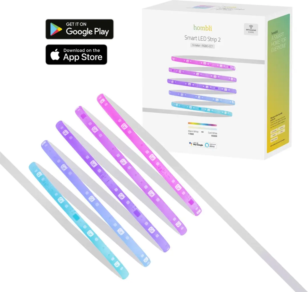 Hombli Slimme LED Strip 5m RGBIC