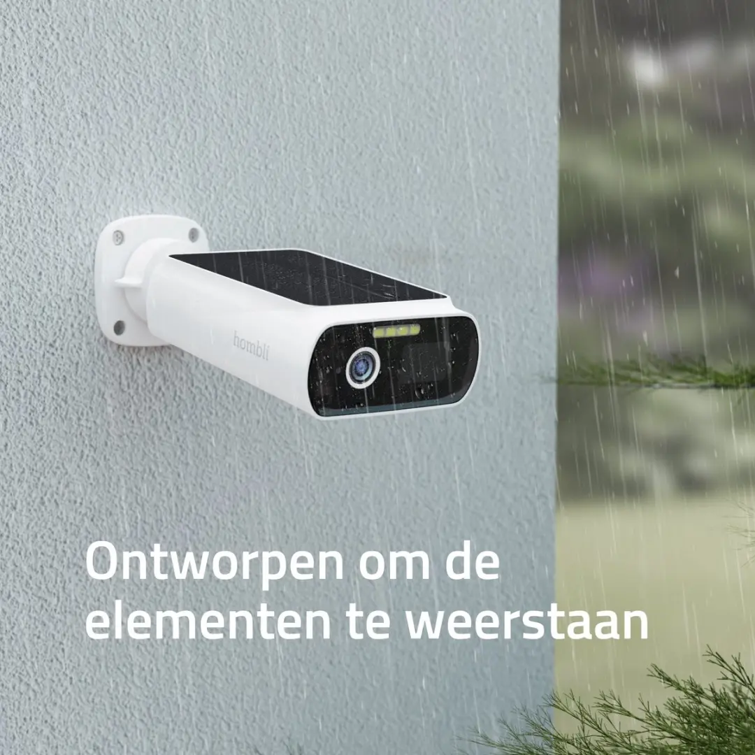 Hombli Solar Cam 2K HBZC-0109 Beveiligingscamera - Floodlight - Wit