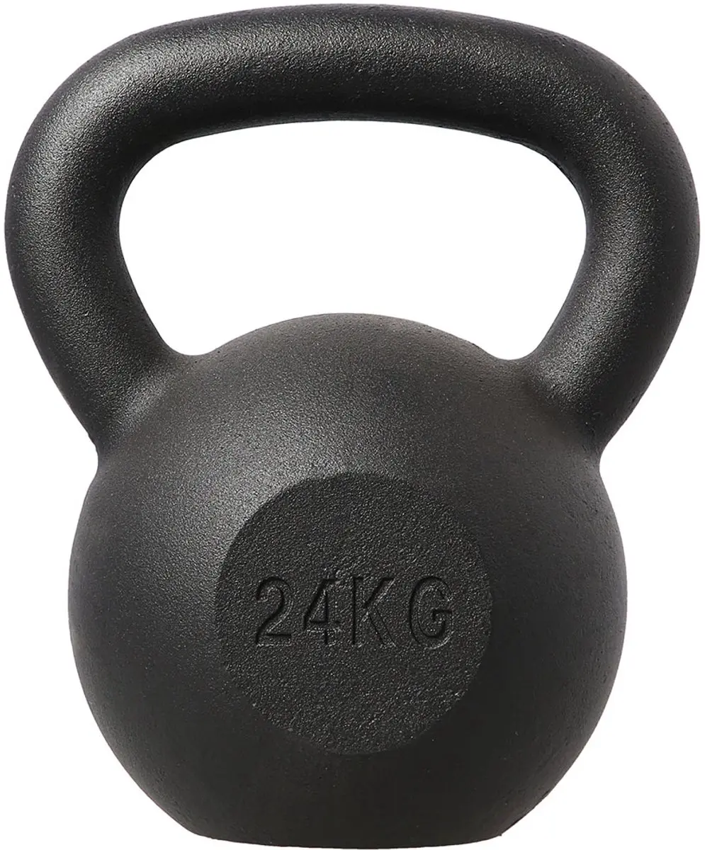 HMS Kettlebell Gietijzer 24 kg - Zwart