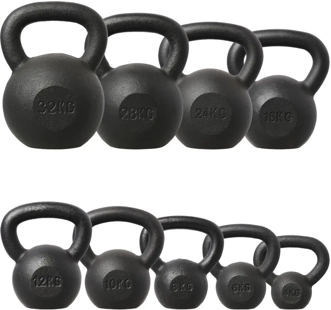 HMS Kettlebell Gietijzer 24 kg - Zwart