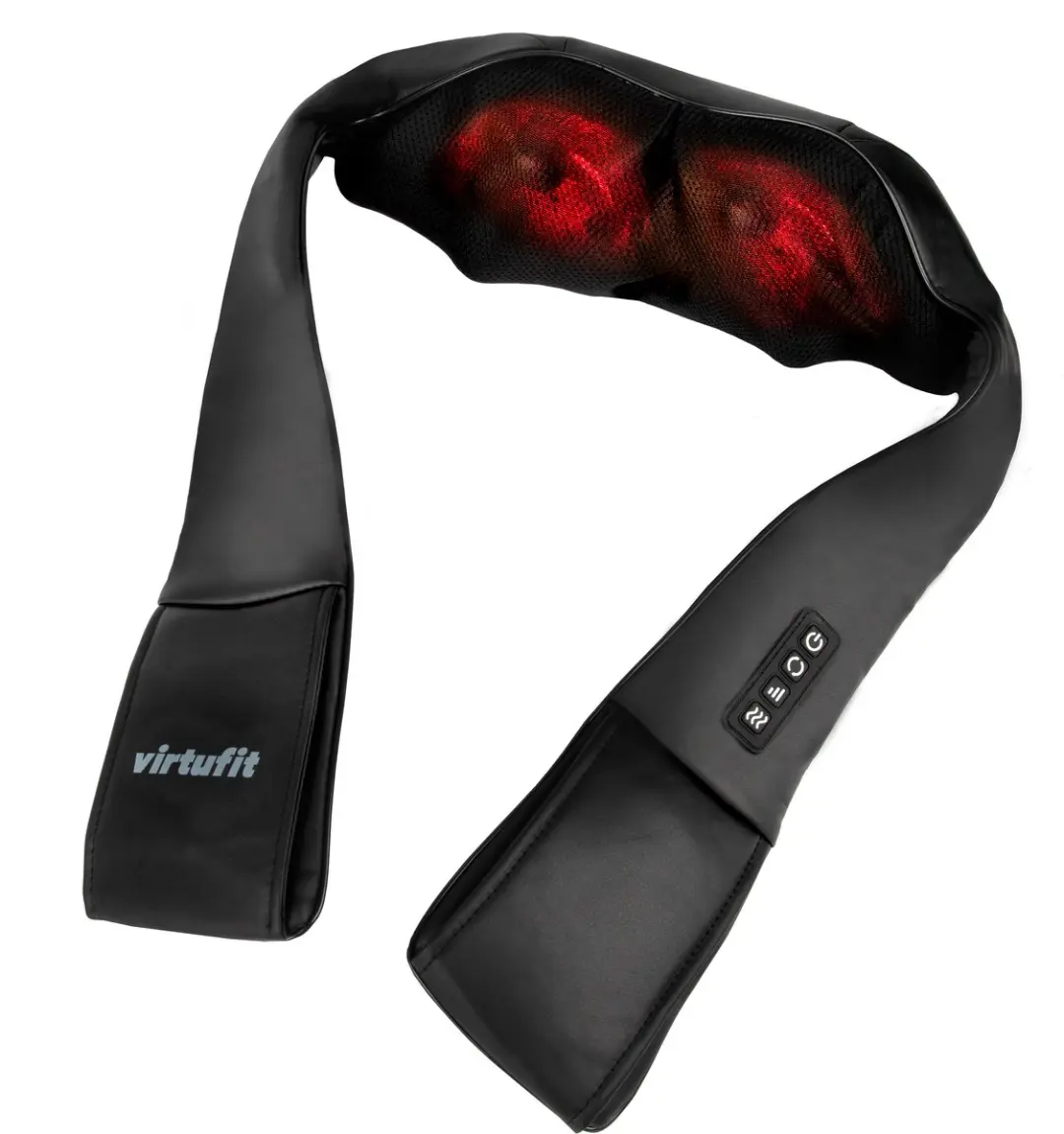 VirtuFit Draadloos Nekmassagekussen Pro Shiatsu - Zwart/Grijs