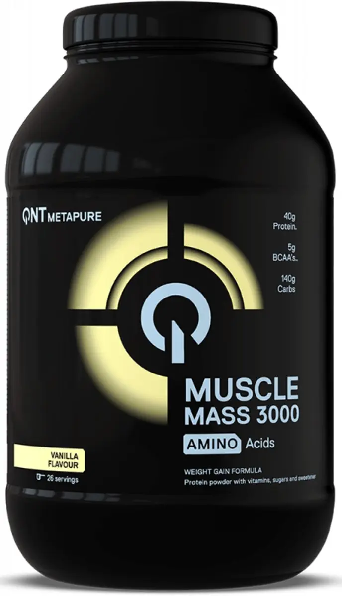 QNT 3000 Muscle Mass 1,3kg Vanille - Gewichtstoename