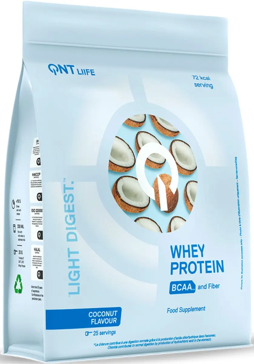 QNT Light Digest Whey Coconut 500g - 25 Scoops