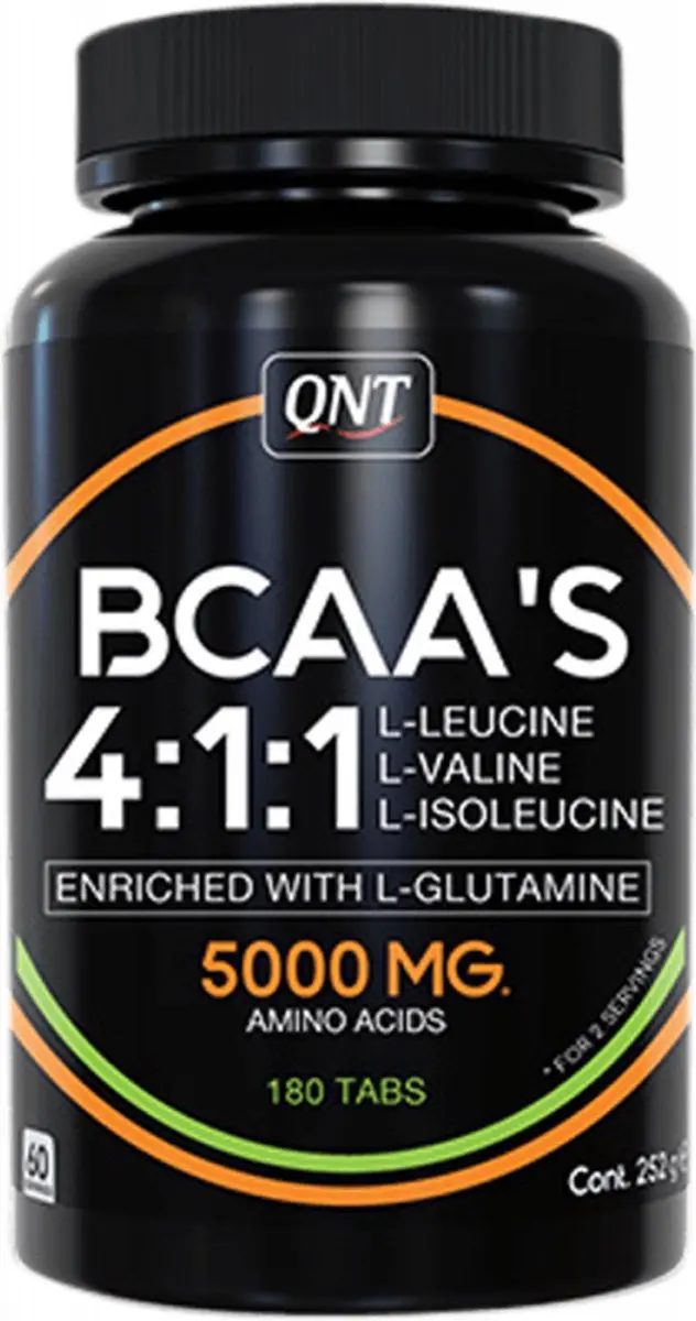 QNT BCAA 4:1:1 + L-Glutamine 180 Tabs