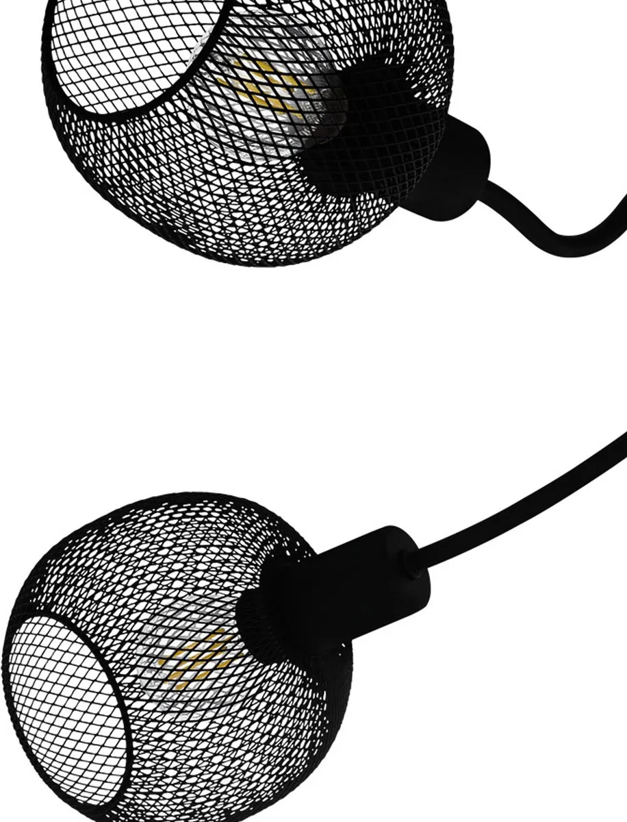 Eglo Wrington 1 Plafondlamp E14 - 5 Lichtpunten - Ø75,5cm - Zwart