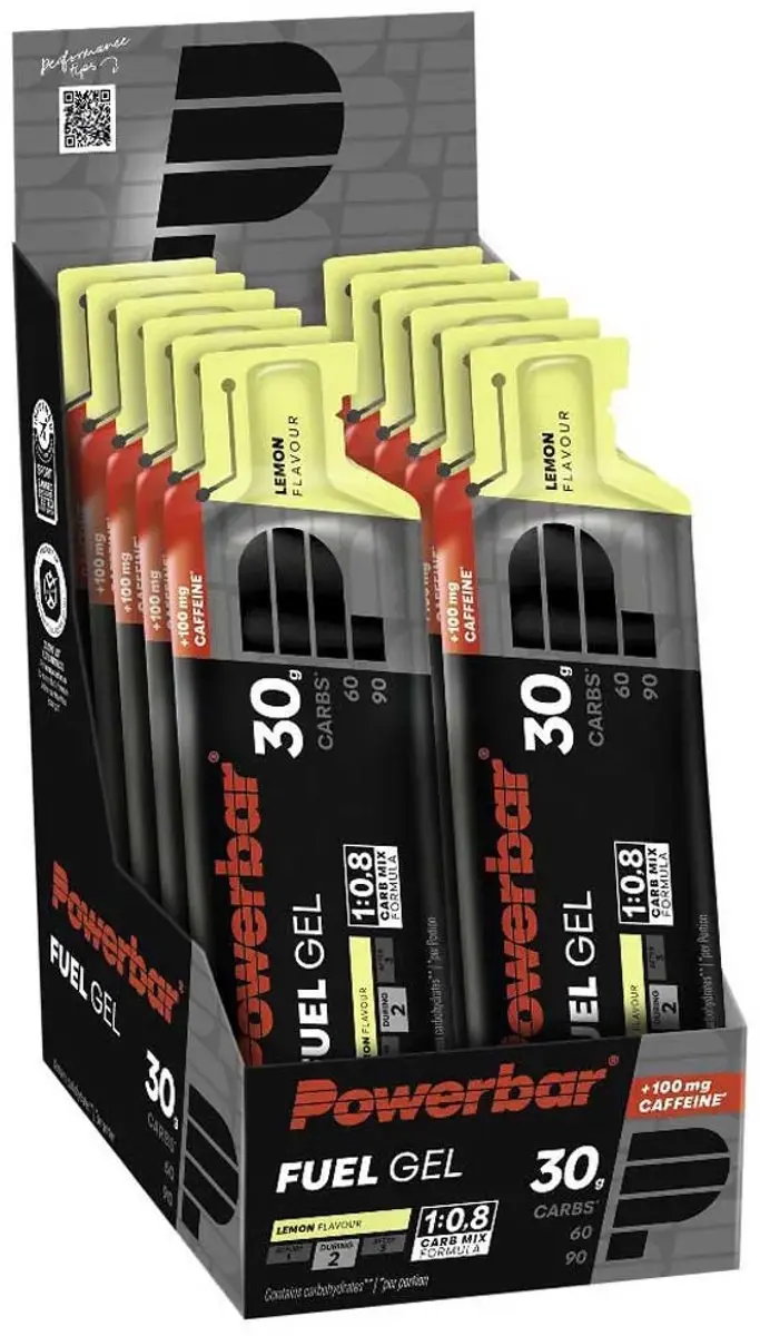 PowerBar Fuel Gel 30 Energiegel - 12x50ml - Lemon - Cafeïne