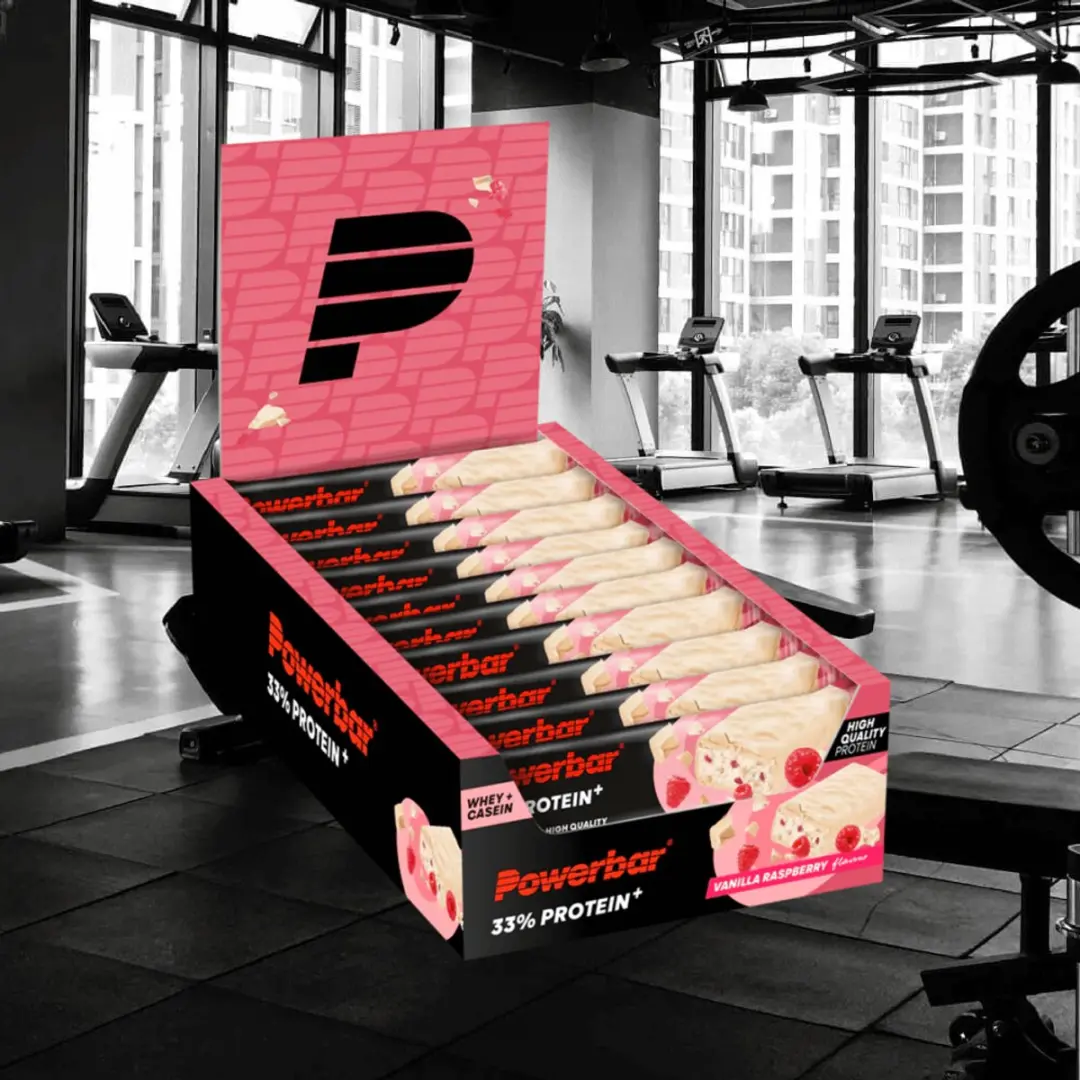 PowerBar Protein+ Eiwitreep Vanilla-Raspberry - 10x90g