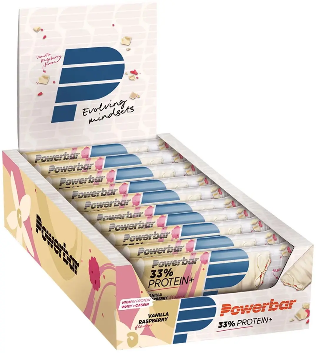 PowerBar Protein+ Eiwitreep Vanilla-Raspberry - 10x90g