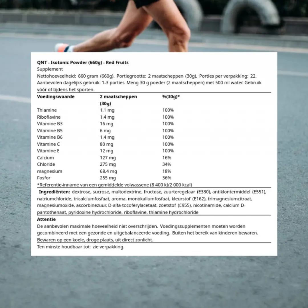 QNT Isotonic Powder 660g Red Fruits