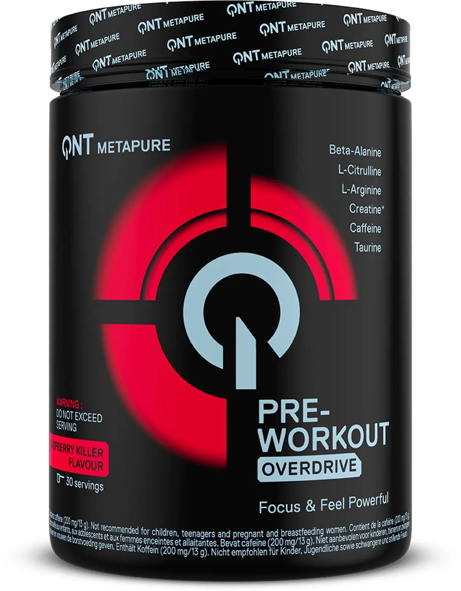 QNT Pre Workout Raspberry 390g
