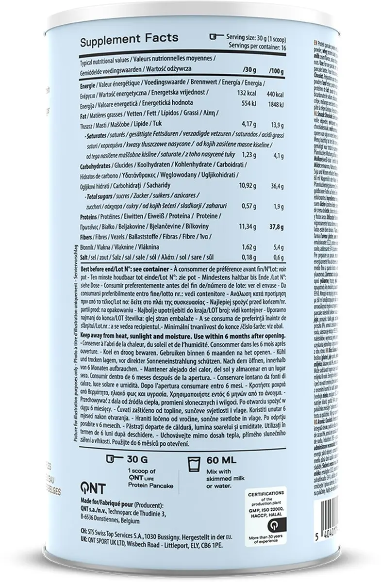 QNT Protein Pancake Powder - 500g Chocolade