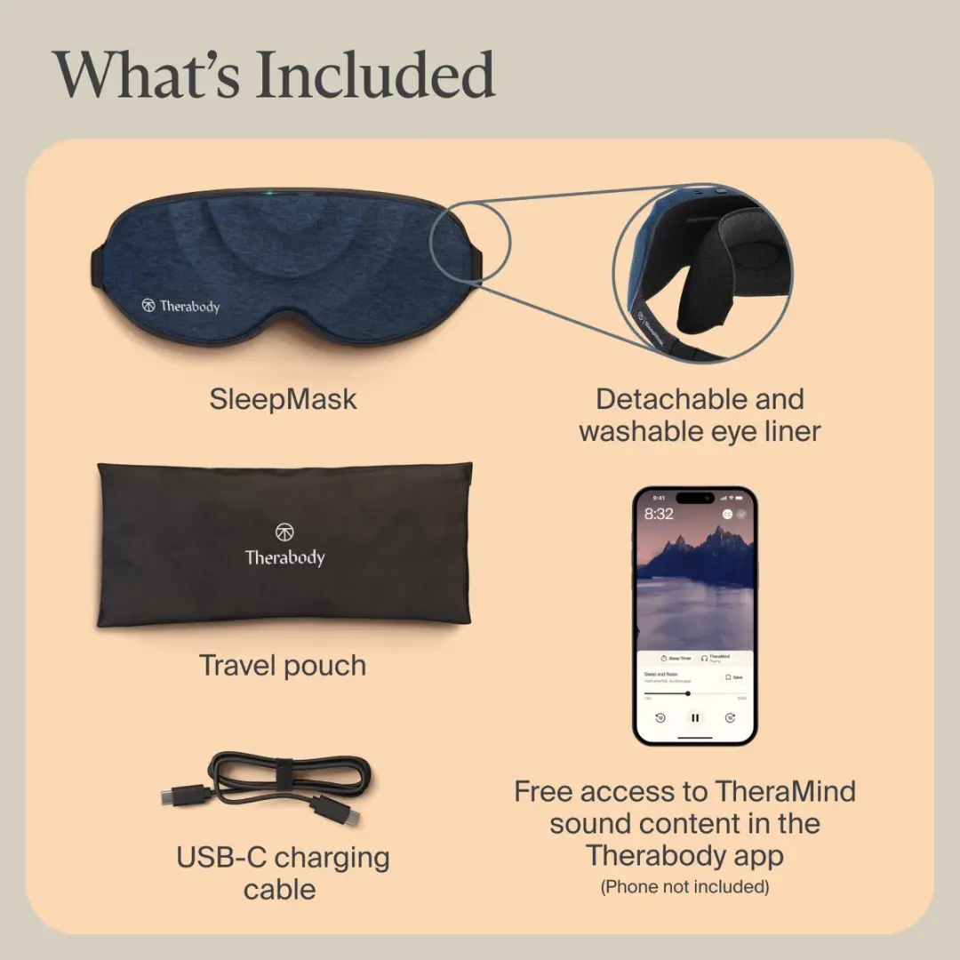 Therabody SleepMask - Blauw