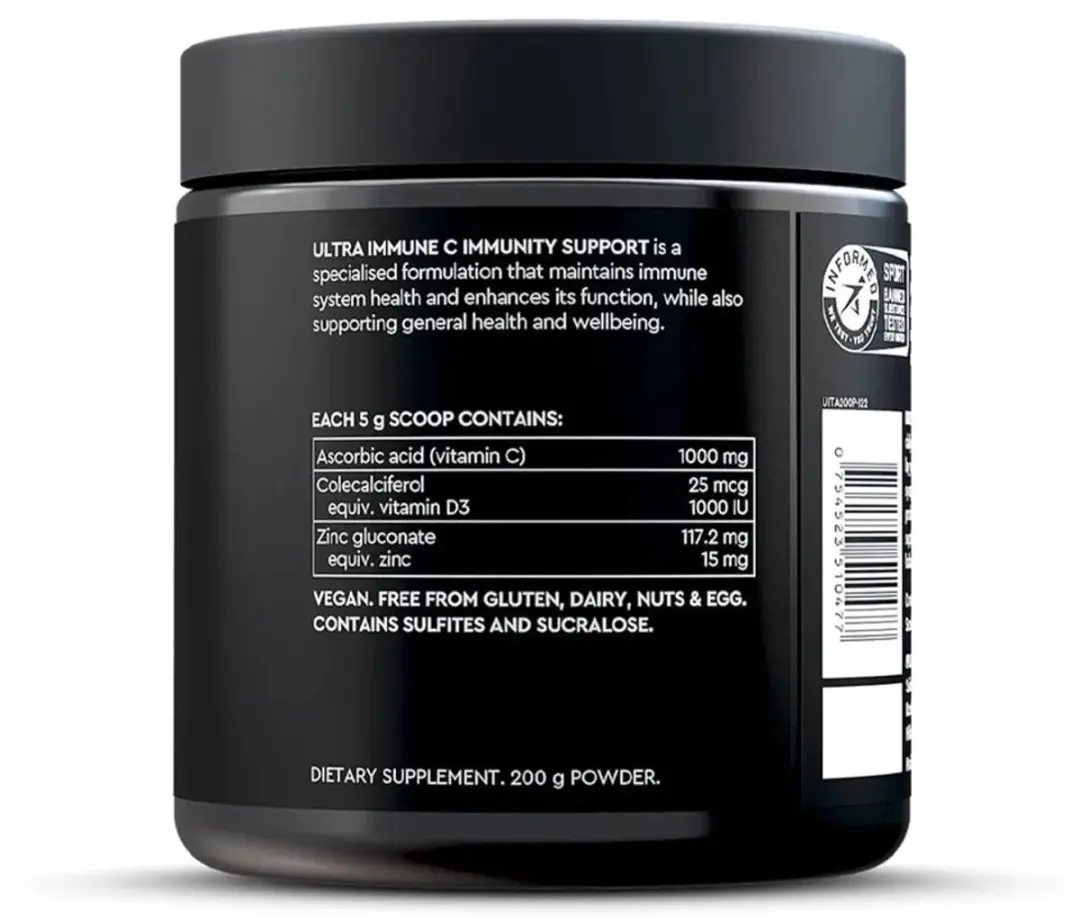 Pillar Performance Ultra Immune C Poeder 200g - 40 Stuks