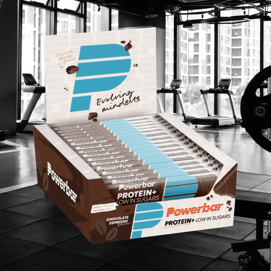 PowerBar Protein Plus Low Sugar Repen - 16x35g Chocolade Espresso