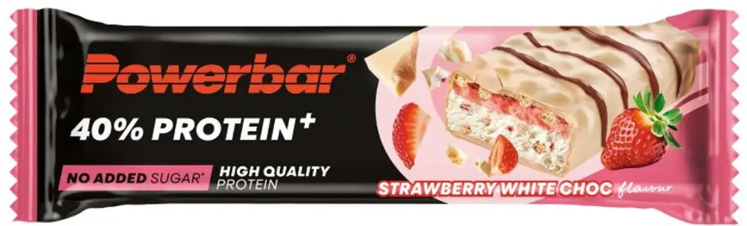 PowerBar Protein+ Bar Crisp Aardbei & Witte Chocolade 40g