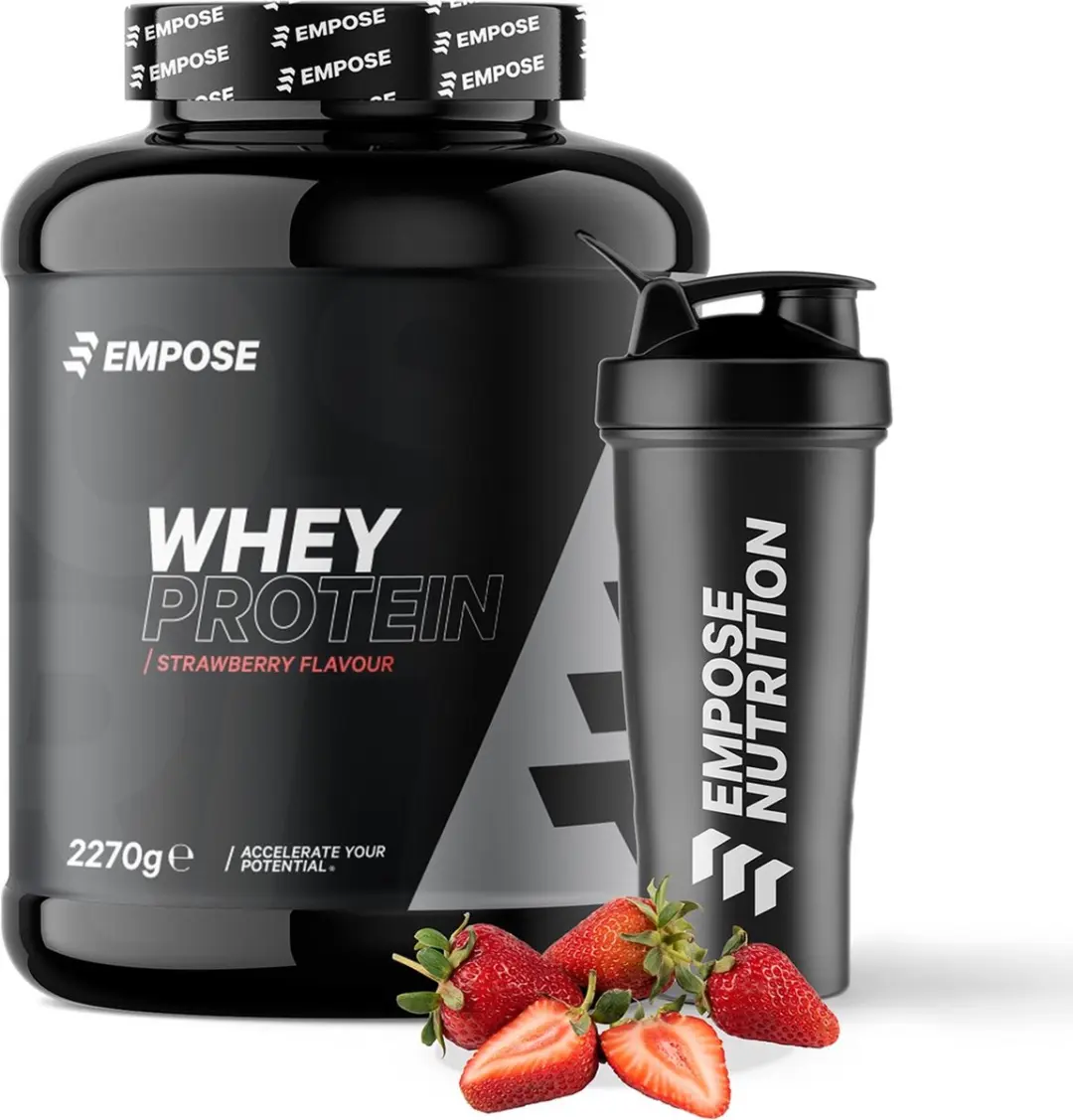 Empose Nutrition Whey Protein Aarbei 2270g - 76 Porties