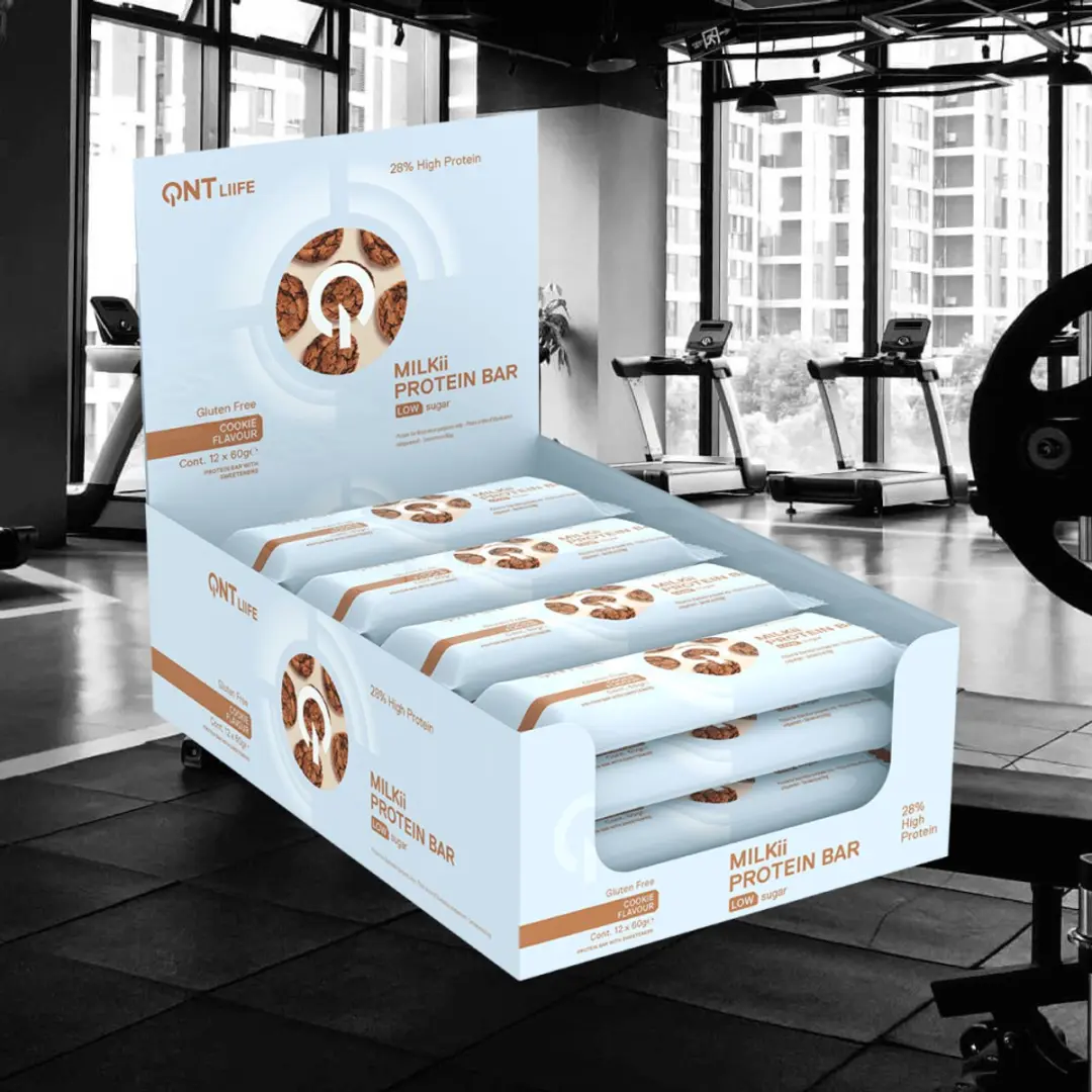 QNT MILKii Protein Bar Cookie - 12x60g