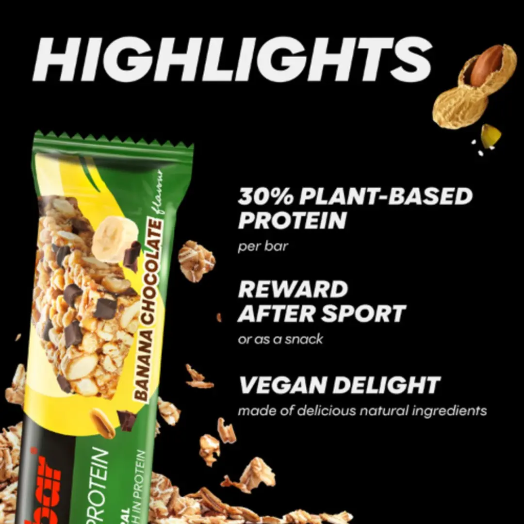 PowerBar Vegan Eiwitreep Banana Chocolate 18x40g