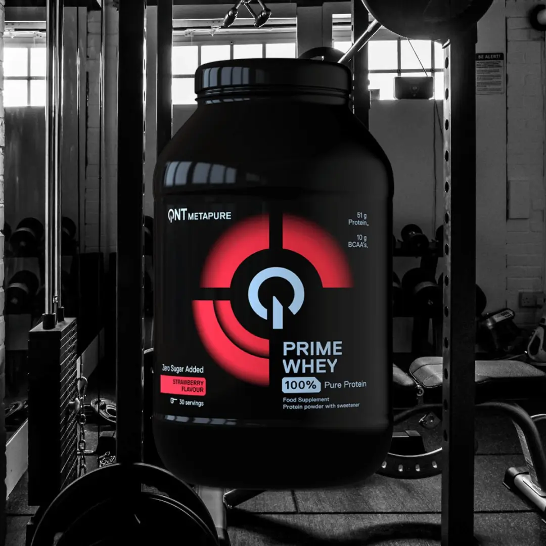 QNT Prime Whey Strawberry 908g - Eiwitpoeder