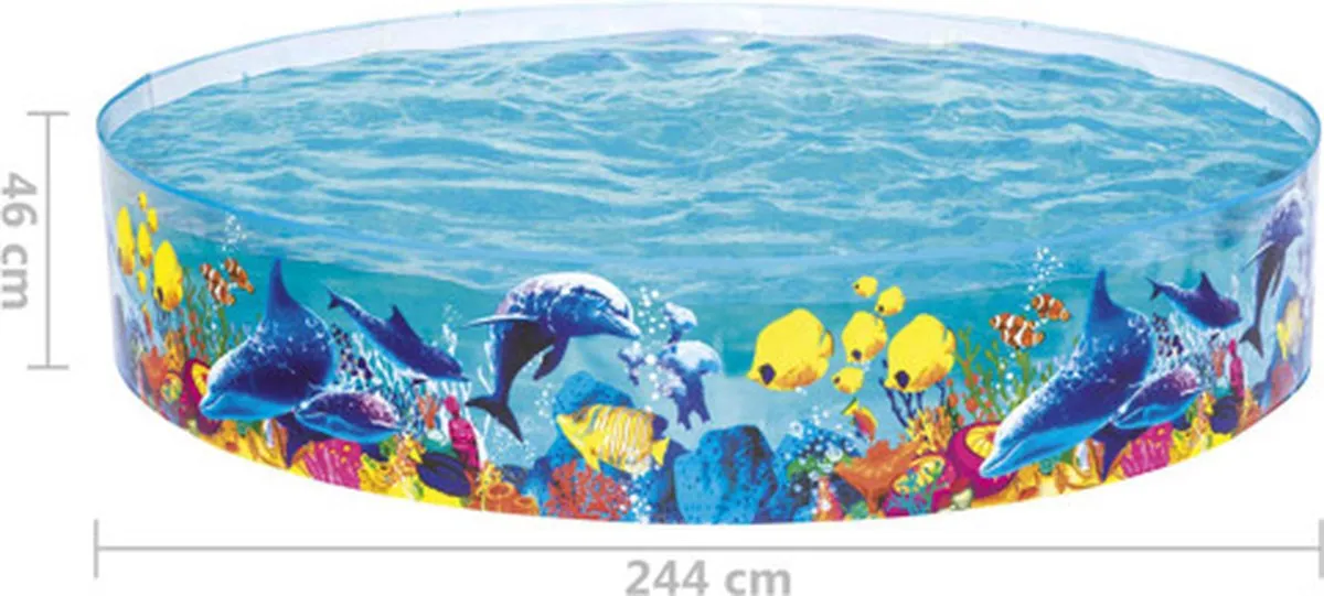 Bestway Fill 'N Fun Zwembad 244cm x 46cm - 1612L - Multicolor