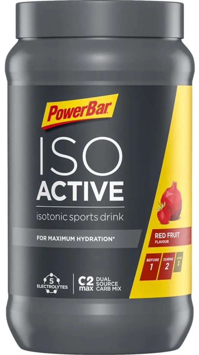 PowerBar IsoActive Red Fruit Sportdrank 600g - 9L - afbeelding 6 van 6