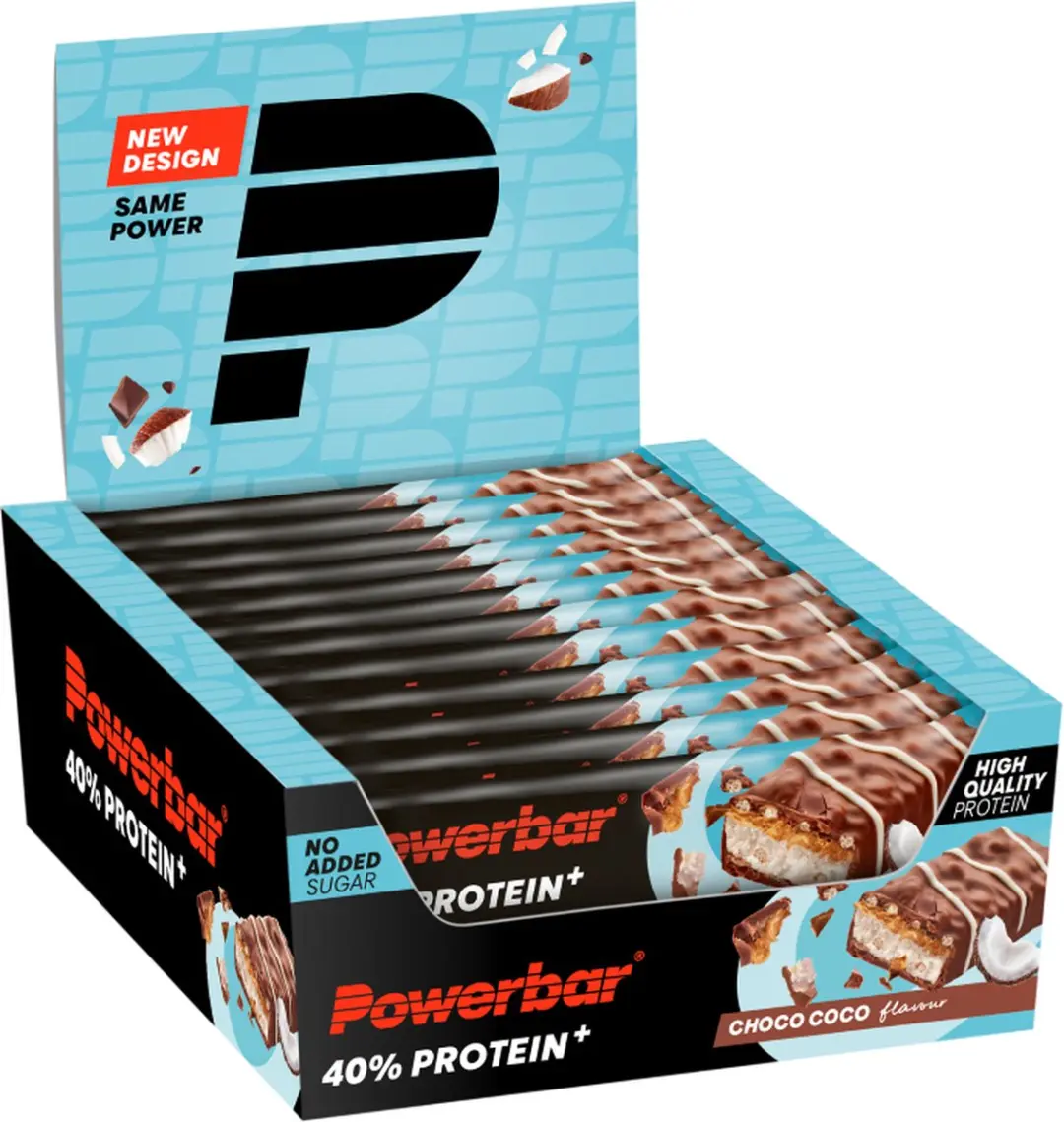 PowerBar Eiwitreep Choco Coco 40% Protein+ - 12x40g