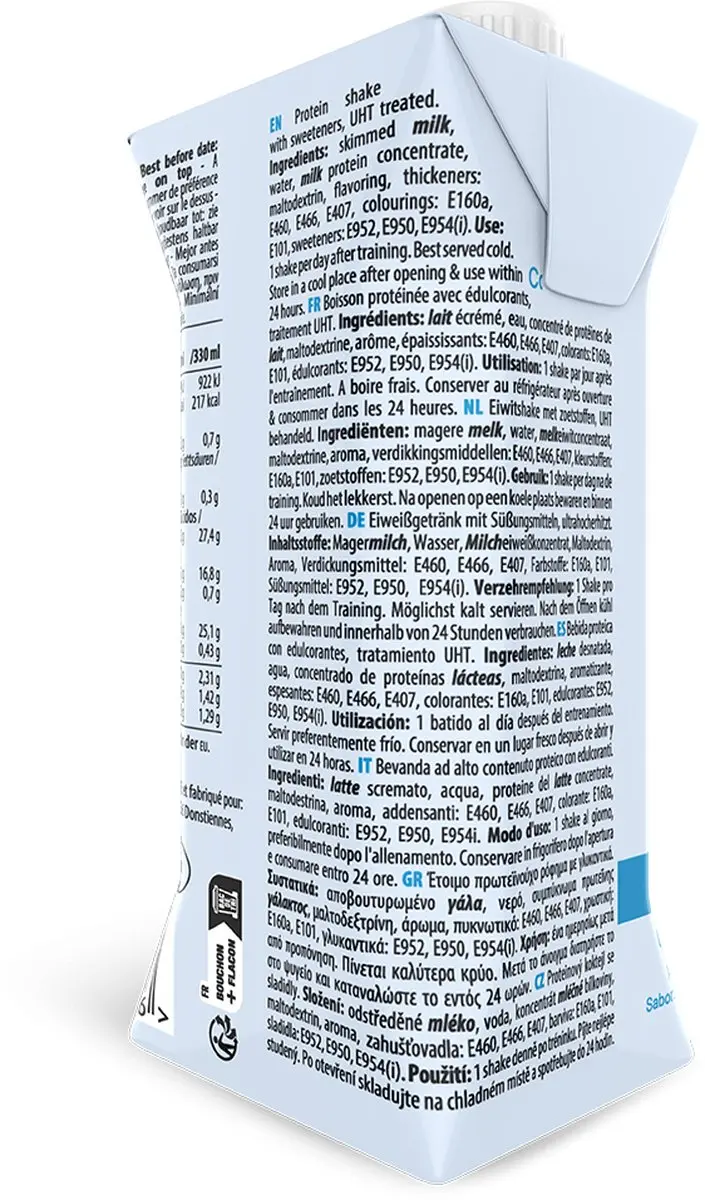 QNT Delicious Whey Protein Shake 12x330ml - Vanille