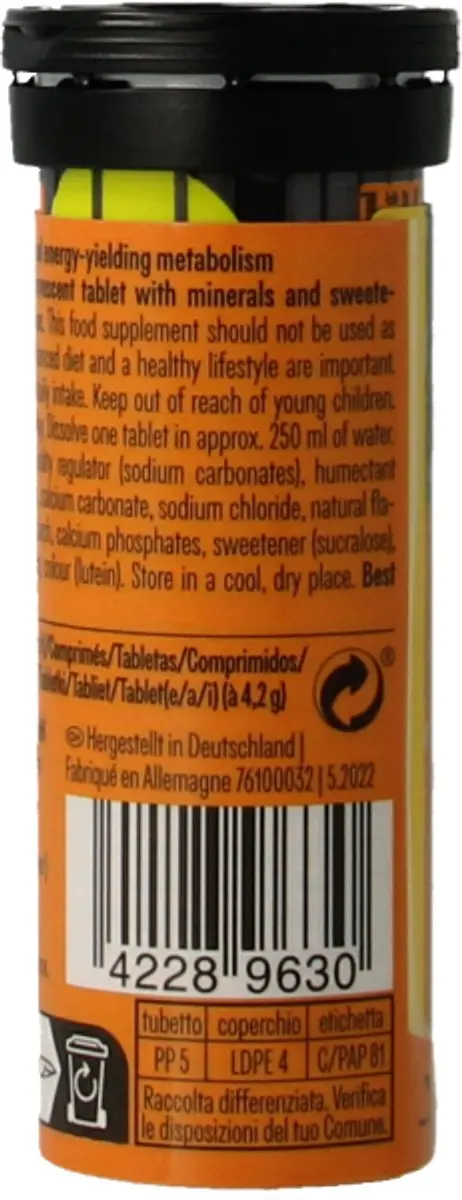 PowerBar Sportdrank Electrolyte Tabs Mango-Passievrucht - 10 tabletten