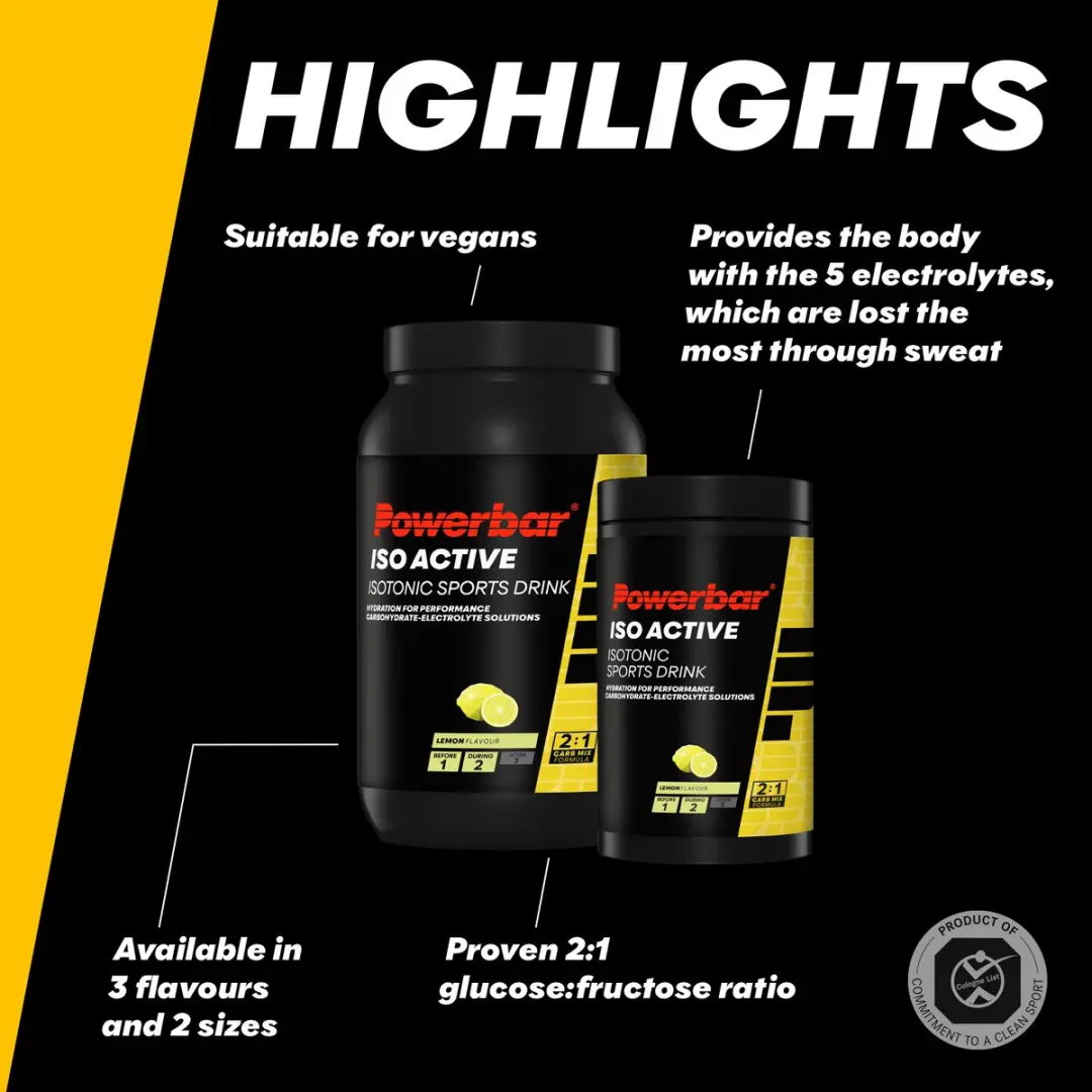 PowerBar IsoActive Sportdrank Lemon 600g