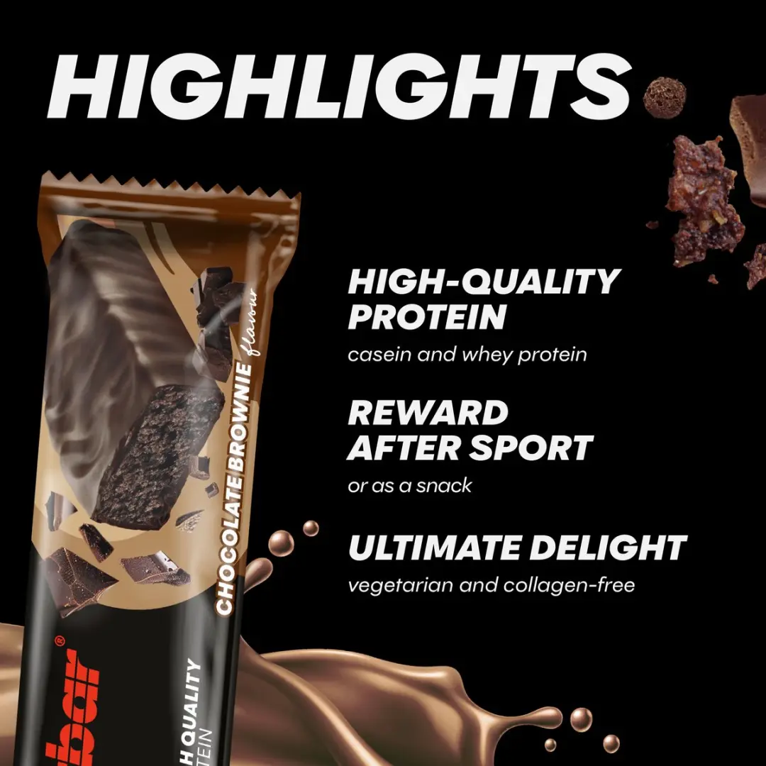 PowerBar Protein+ Low Sugar Eiwitreep Chocolade Brownie - 16x35g