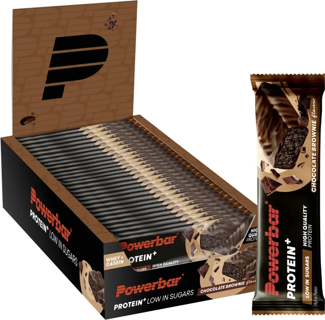 PowerBar Protein+ Low Sugar Eiwitreep Chocolade Brownie
