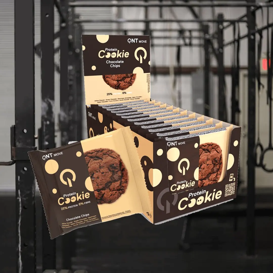 QNT Protein Cookie 720g - 12x60g Chocolade Chips