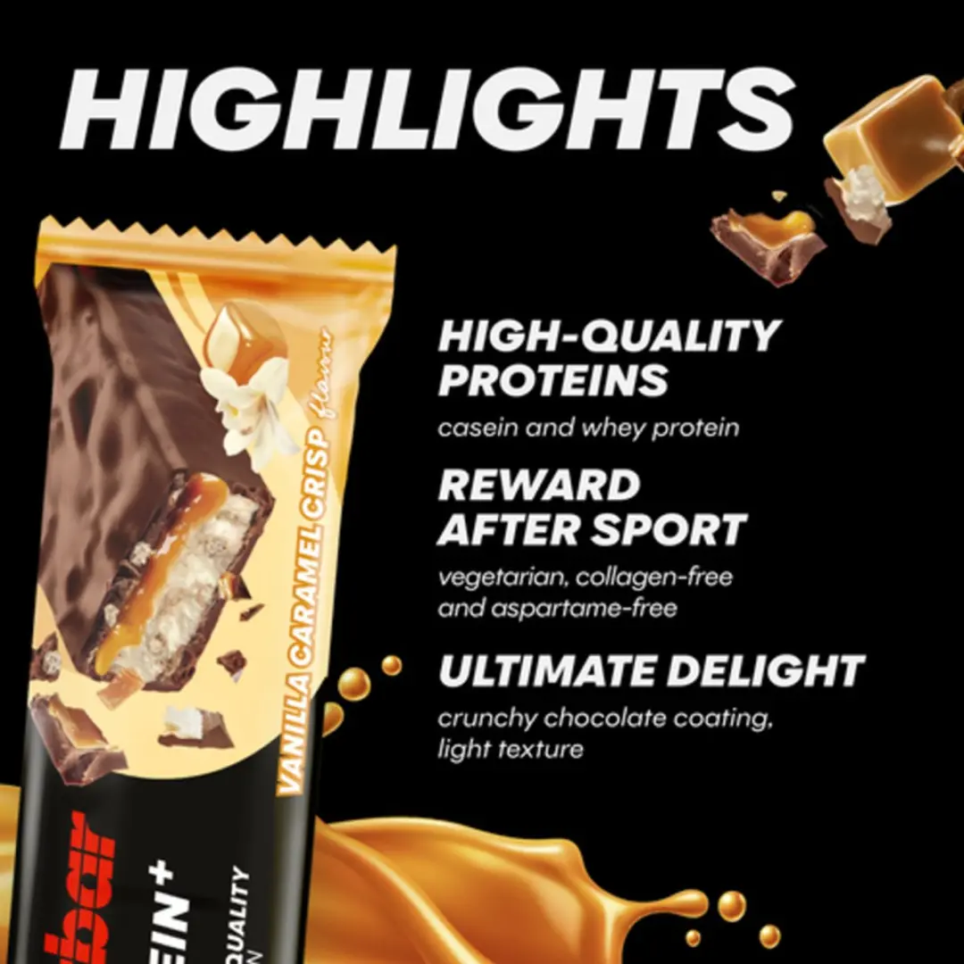 PowerBar Protein+ Bar 30% Caramel Vanilla Crisp - 15x55g