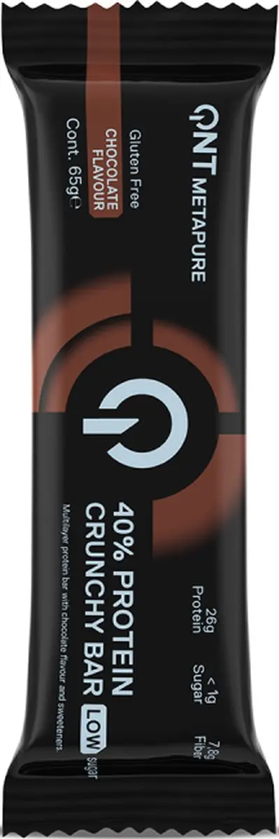 QNT Metapure 40% Protein Crunchy Bar - 12 Stuks